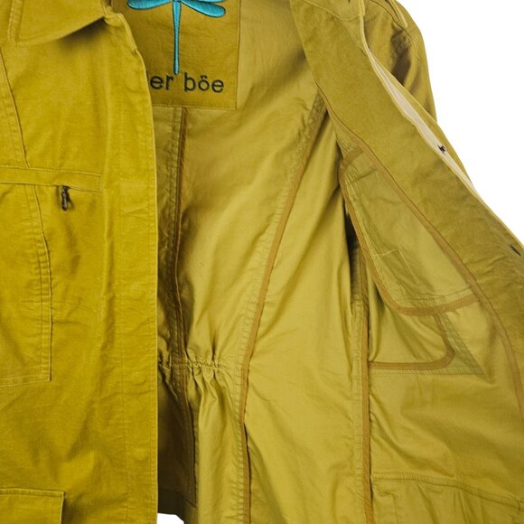 Womens 6 Jacket Corduroy Utility Fairy Grunge Mustard Indie Boho Chic Coastal - Picture 16 of 16